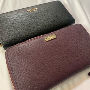 TWO Kate Spade Wallets (one BRAND NEW, one used)